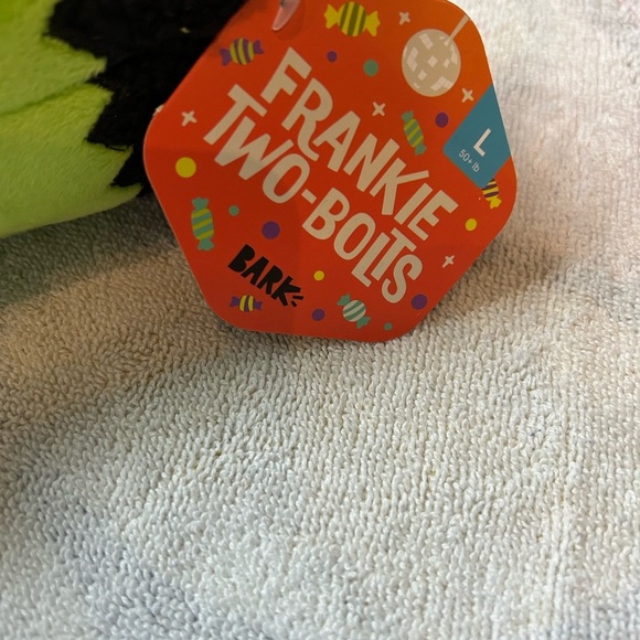 Monster Plush Dog Toy - Green and Black - Picture 4 of 5